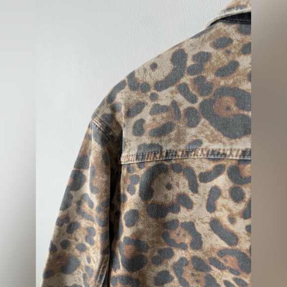 SEROYA LINDA DENIM DRESS, Sz Small - Mini Dress, Animal Print 🐆 - Picture 9 of 9
